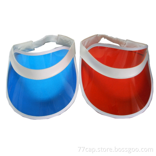 Transparent Summer Plastic Sun Visor